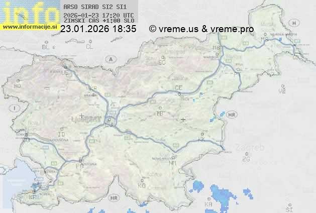 Radarska karta padavin