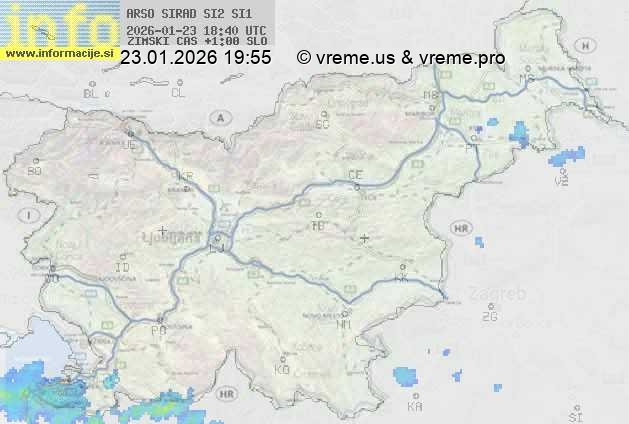 Radarska karta padavin