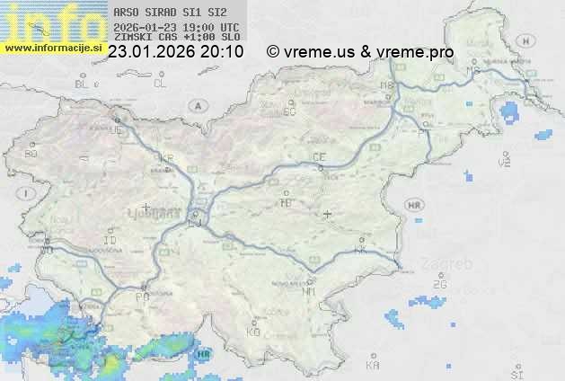 Radarska karta padavin