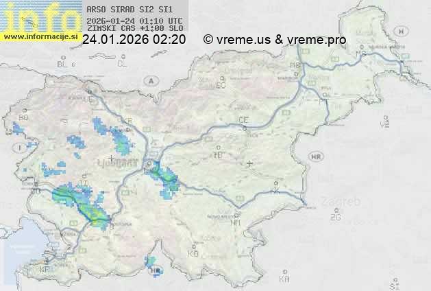 Radarska karta padavin