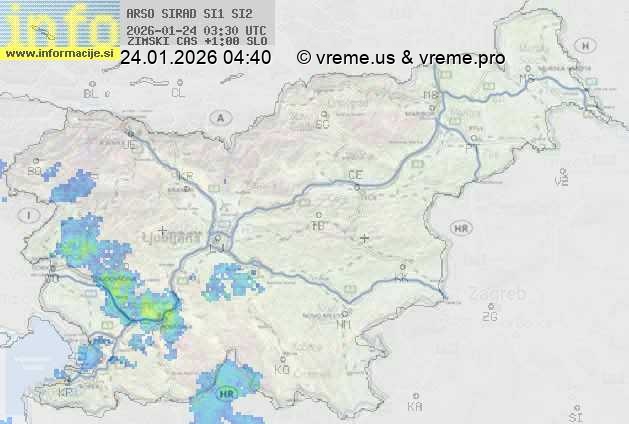Radarska karta padavin