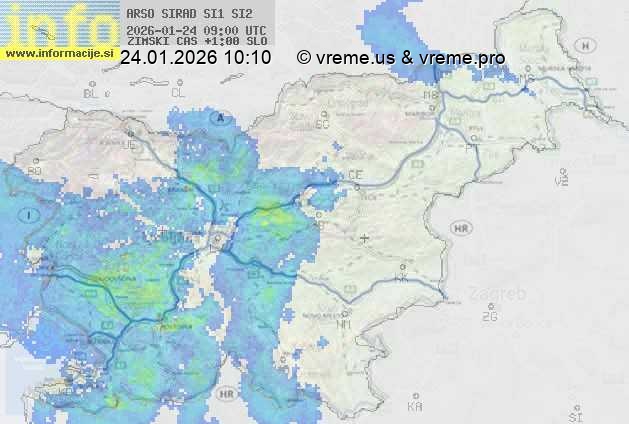 Radarska karta padavin