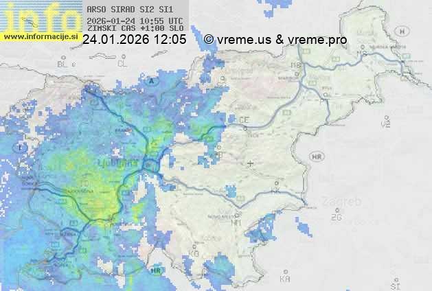 Radarska karta padavin