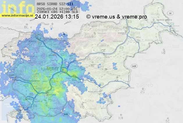 Radarska karta padavin