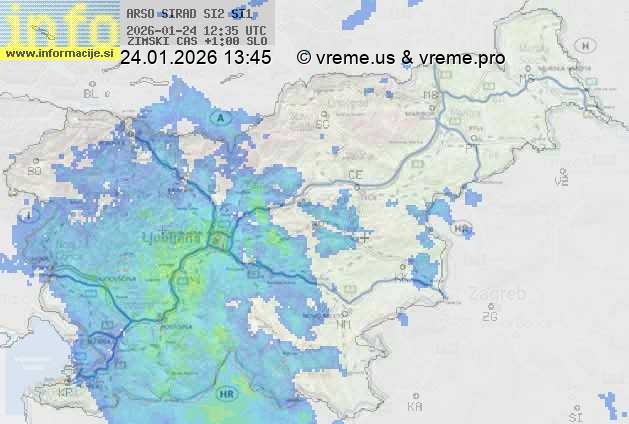 Radarska karta padavin