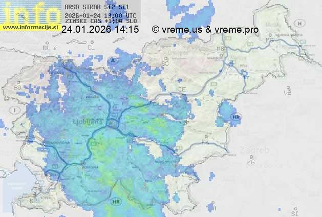 Radarska karta padavin