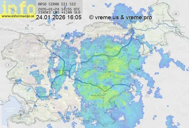 Radarska karta padavin