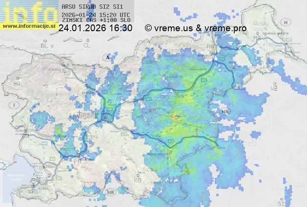 Radarska karta padavin
