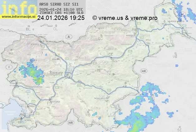 Radarska karta padavin