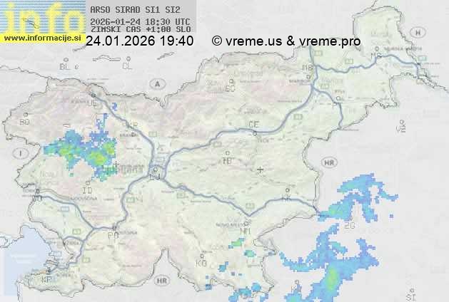 Radarska karta padavin