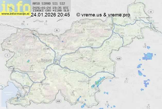 Radarska karta padavin
