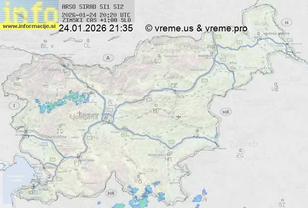 Radarska karta padavin