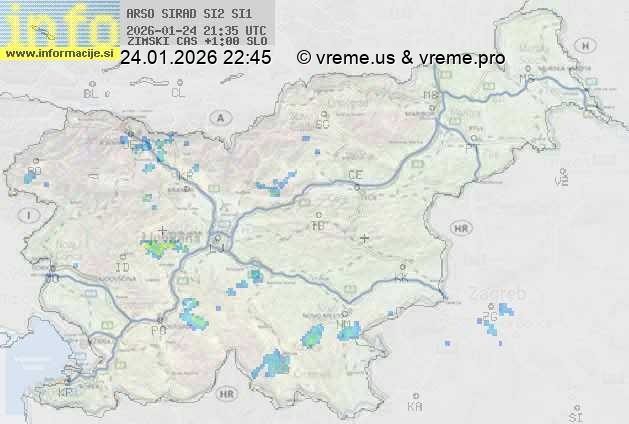 Radarska karta padavin