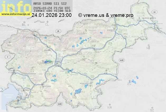 Radarska karta padavin