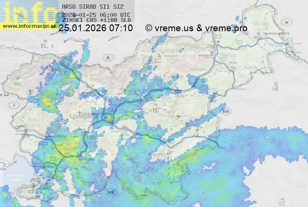 Radarska karta padavin