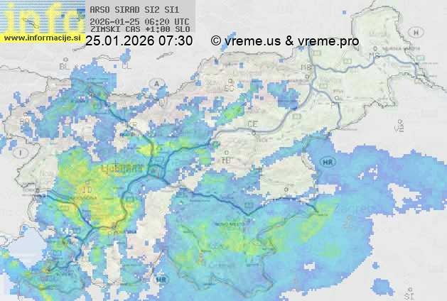 Radarska karta padavin