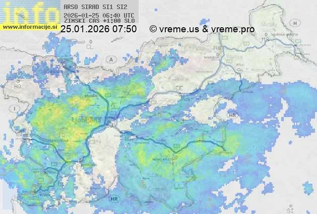 Radarska karta padavin