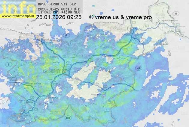 Radarska karta padavin