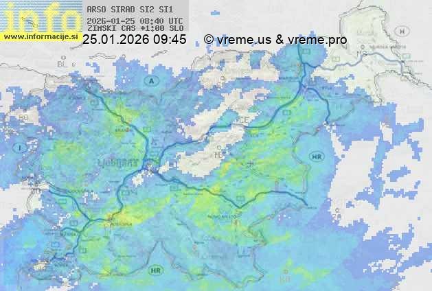 Radarska karta padavin