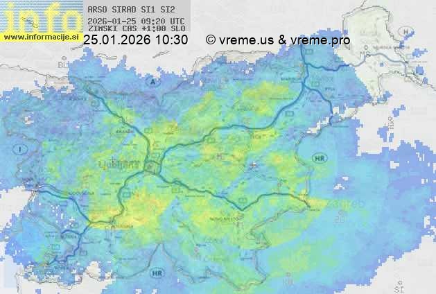 Radarska karta padavin