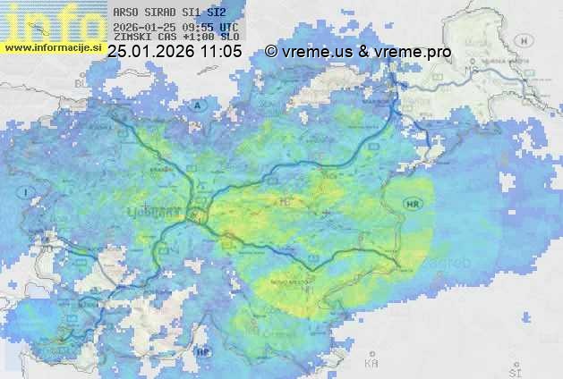 Radarska karta padavin