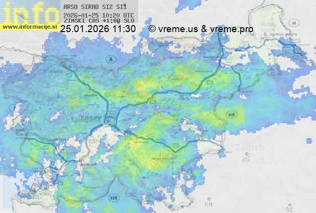 Radarska karta padavin