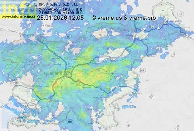 Radarska karta padavin