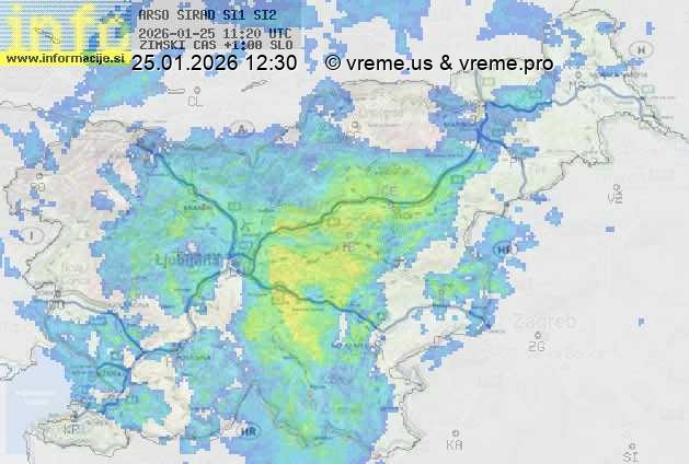 Radarska karta padavin