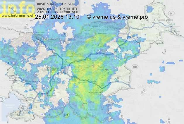 Radarska karta padavin