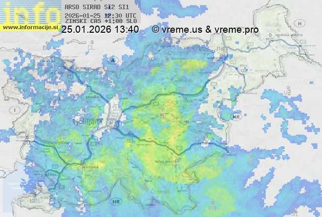 Radarska karta padavin