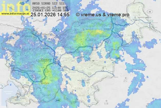 Radarska karta padavin
