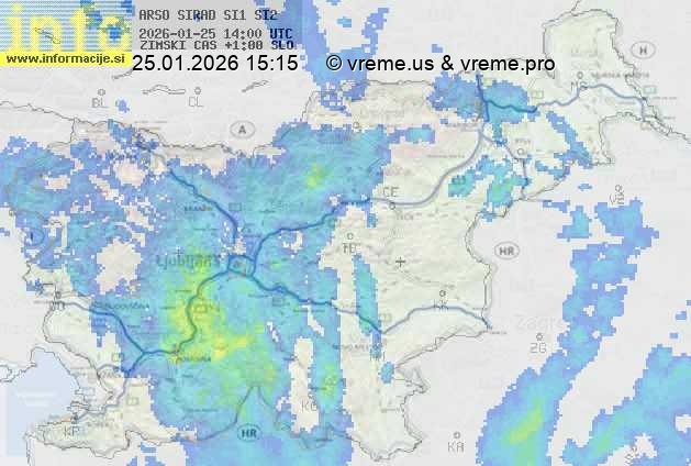 Radarska karta padavin