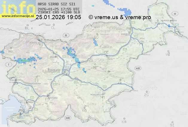 Radarska karta padavin