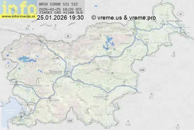 Radarska karta padavin