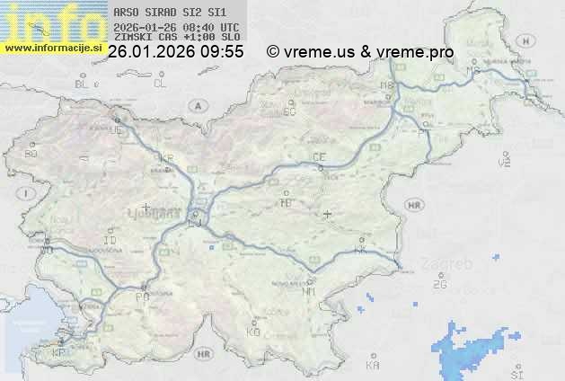 Radarska karta padavin