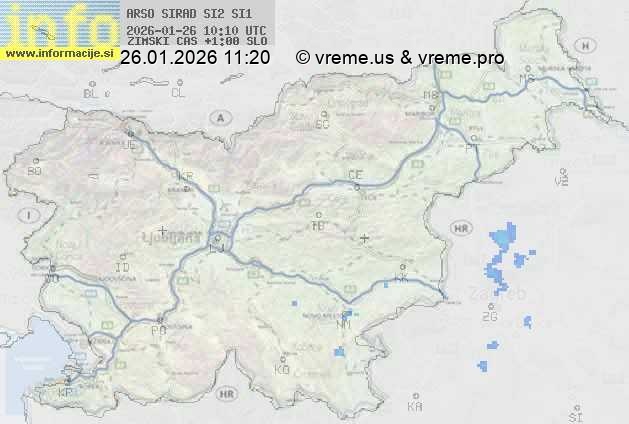 Radarska karta padavin