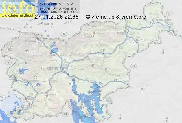 Radarska karta padavin