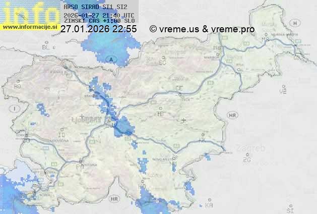 Radarska karta padavin