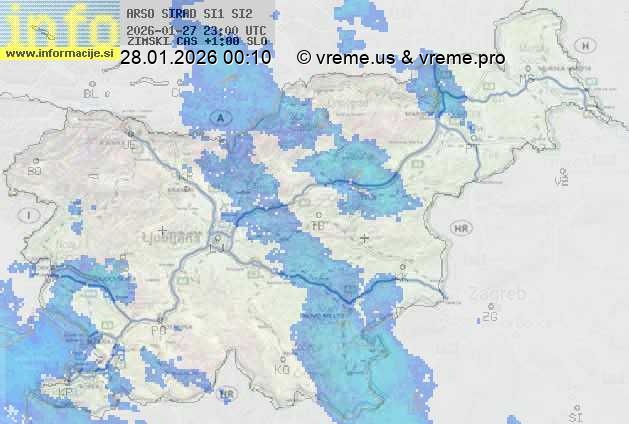 Radarska karta padavin