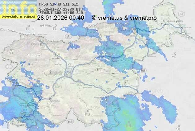 Radarska karta padavin