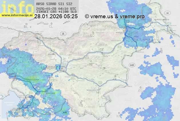 Radarska karta padavin
