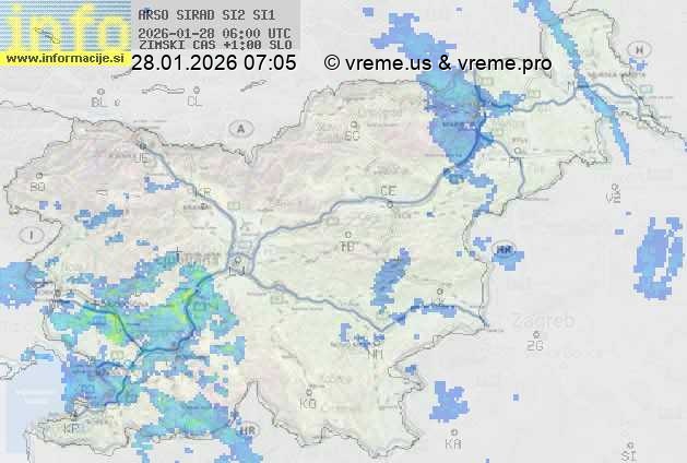Radarska karta padavin