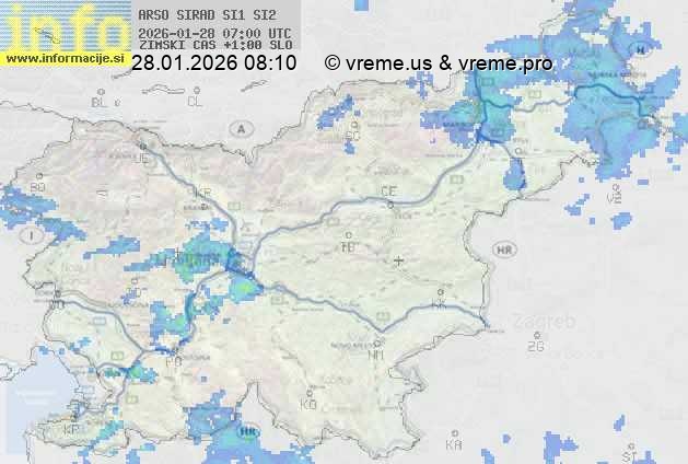 Radarska karta padavin