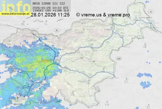 Radarska karta padavin