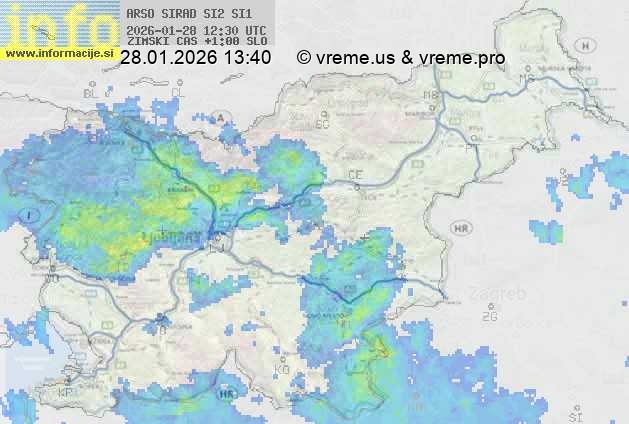 Radarska karta padavin