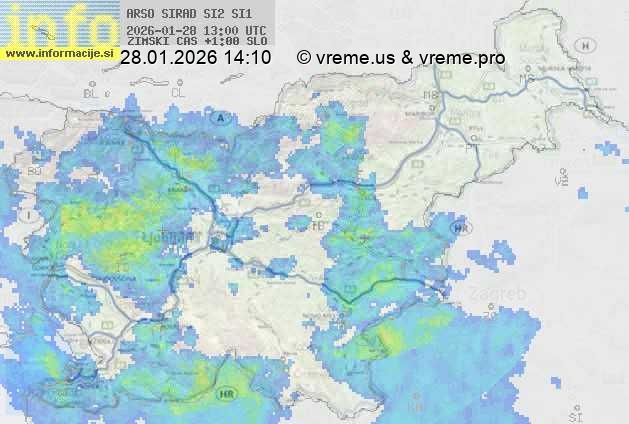 Radarska karta padavin