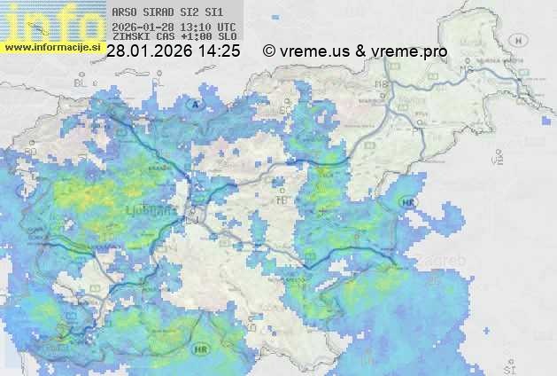 Radarska karta padavin