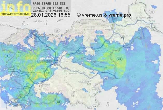 Radarska karta padavin