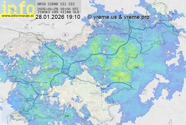Radarska karta padavin