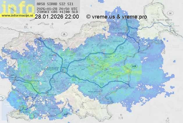 Radarska karta padavin